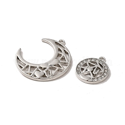 2Pcs 2 Style Alloy Split Pendant&nbsp;FIND-A038-42P