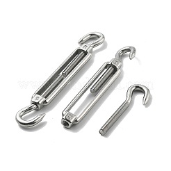 304 Stainless Steel Turnbuckle with Adjustment Hook Eyelet Screw&nbsp;STAS-B082-03P