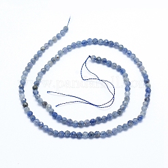 Natural Iolite/Cordierite/Dichroite Beads Strands&nbsp;X-G-G823-15-3.5mm