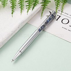 ボールペン  天然のラピスラズリチップビーズ  14.1x1.3x0.95cm&nbsp;AJEW-PE0001-03