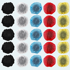 50 Pairs 5 Colors Non-woven Cloth Disposable Microphone Sleeve&nbsp;AJEW-CN0004-87C