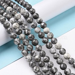 天然石翡翠ビーズ連売り  ラウンド  8mm  穴：1mm  約51個/連  15.94''（40.5センチメートル）&nbsp;G-E185-01
