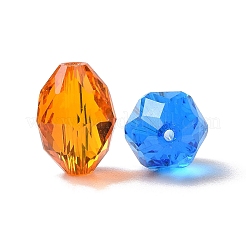 模造オーストリアクリスタルビーズ  グレードAAA  k9ガラス  多面カット  オーバル  ミックスカラー  8x6mm  穴：0.7~0.9mm&nbsp;SWAR-F071-9x6mm-M