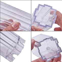 透明なプラスチック製のキャンドル型  キャンドル作り用  柱状  透明  2個/セット&nbsp;AJEW-SC0001-18