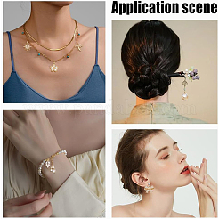 16Pcs 16 Styles Brass Micro Pave Cubic Zirconia Pendants & Connector Charms&nbsp;KK-AR0001-63