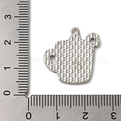 冬をテーマにした合金エナメルペンダント  プラチナ  食器  21.5x21x1.7mm  穴：1.8mm&nbsp;ENAM-M002-05O-P