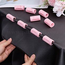 腹筋プラスチック ベッド シート グリッパー  ファスナーベッドシーツクリップ  キルト固定具  ハートを持つ列  ピンク  41.5x21.5mm  内径：11.5x16mm&nbsp;AJEW-WH0886-53B