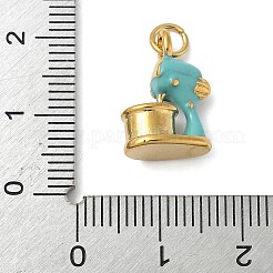 304 Stainless Steel Enamel Pendants&nbsp;STAS-M120-01B-G