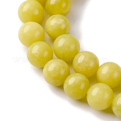 Natural Lemon Jade Beads Strands&nbsp;G-G284-A01-8mm