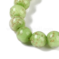 Handmade Gold Sand Lampwork Beads&nbsp;LAMP-Z009-01E