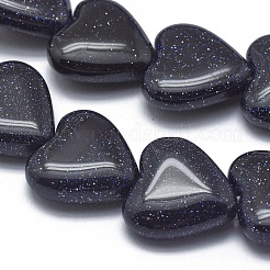 Synthetic Blue Goldstone Beads Strands&nbsp;G-G793-15A-02