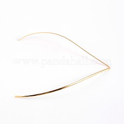 PVD真空メッキ201ステンレス鋼トルクネックレス作り  長持ちメッキ  硬いネックレス  ゴールドカラー  15.5~170x125~130mm&nbsp;STAS-P079-02G
