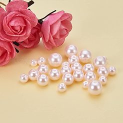 環境に優しい染めガラスパールラウンドパールビーズ  ラベンダーブラッシュ  5~10mm  穴：1.2~1.5mm  約340個/箱&nbsp;HY-PH0009-RB091