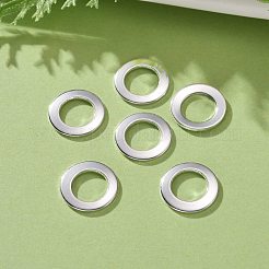 201 ステンレススチールリンクリング  ドーナツ  銀  11x0.8~1mm  内径：6.8~7mm&nbsp;STAS-F192-002S-04