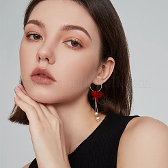 400Pcs 8 Colors Iron Hoop Earrings&nbsp;IFIN-FH0001-72A