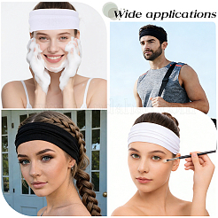 10Pcs 2 Colors Polyester Yoga Slastic Headbands&nbsp;OHAR-GF0001-56