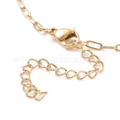 304 Stainless Steel Paperclip Chains Bracelet for Women&nbsp;X-BJEW-JB08325