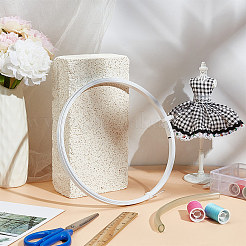 鉄の骨抜き  ポリ塩化ビニールのチューブを使って  結婚式の衣装アクセサリー  クリノリン製造用  ホワイト  チューブ：100x10mm  骨抜き：10x0.5mm  5 M&nbsp;FIND-WH0126-328
