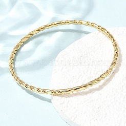 Twisted 304 Stainless Steel Bangles for Women&nbsp;BJEW-H644-13G