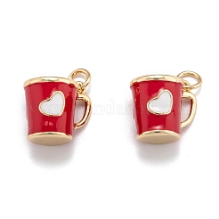 Brass Enamel Charms&nbsp;KK-P196-A