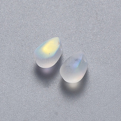 Transparent Spray Painted Glass Charms&nbsp;GLAA-R211-03-C02