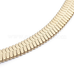 Unisex 304 Stainless Steel Herringbone Chains Necklaces&nbsp;NJEW-L173-011-G