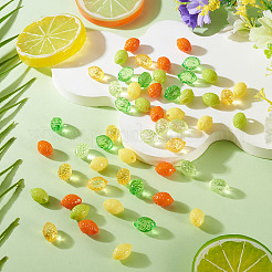 60Pcs 6 Styles Transparent and Opaque Acrylic Beads&nbsp;OACR-TA0004-51