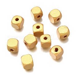 スプレー塗装木製ビーズ  正方形  ミックスカラー  10x10x10mm  穴：3mm&nbsp;WOOD-P021-01C-M