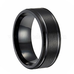 男性用ステンレス指輪201個  ブラック  8mm  usサイズ6（16.5mm）&nbsp;WG1765E-02