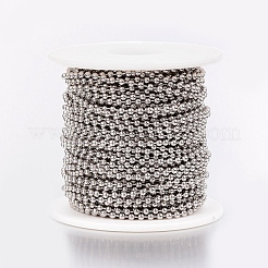 Tarnish Resistant 304 Stainless Steel Ball Chains&nbsp;CHS-H013-04-3MM