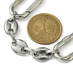 304 Stainless Steel Oval Link Bag Extender Chains&nbsp;AJEW-BA00131