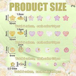 1410Pcs 24 Colors Frosted Transparent Acrylic Beads&nbsp;OACR-PH0004-74B