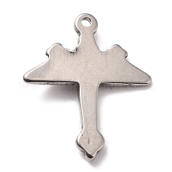 変色しない304ステンレススチールペンダント  飛行機  ステンレス鋼色  26.5x22x3mm  穴：1.6mm&nbsp;STAS-B024-63P