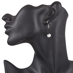Halloween Theme Alloy Shell Pearl Hat Dangle Earrings&nbsp;EJEW-JE06542