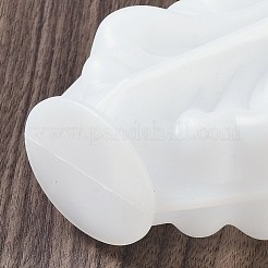 Diyのシリコーンキャンドル型  キャンドル作り用  シェル形状  ホワイト  10.2x8.2x4.7cm&nbsp;LS-SIMO-P008-03B