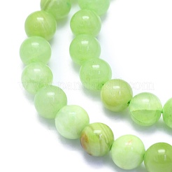 Natural White Jade Beads Strands&nbsp;G-K310-C14-8mm