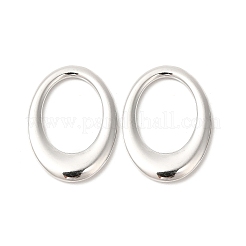 変色しない304ステンレススチール製リンクリング  オーバル  ステンレス鋼色  26.5x19.5x2.7mm  内径：17x13mm&nbsp;LS-STAS-L268-040P