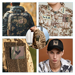 6Pcs 3 Styles Polyester Epaulette Camouflage&nbsp;PATC-FH0001-27A
