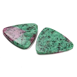 天然石ルビーインゾイサイトペンダント  三角形  46x46x6.2mm  穴：2mm&nbsp;G-F446-14A