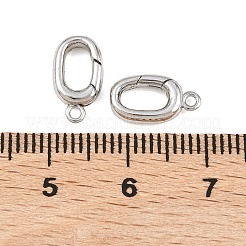 SHEGRACE Brass Spring Gate Rings&nbsp;XGR0096P-129P