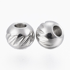 Tarnish Resistant 304 Stainless Steel Beads&nbsp;STAS-G154-36-4mm