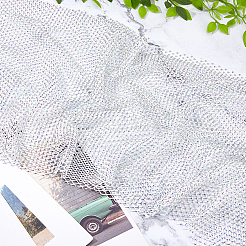 Gauze Elastic and Rhinestone for Garment Accessories&nbsp;FIND-WH0152-700B