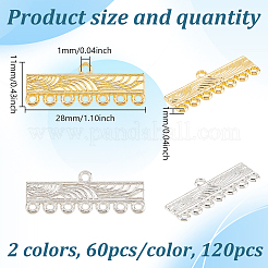 120Pcs 2 Colors Alloy Chandelier Component Links&nbsp;FIND-GO0003-42