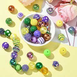 DIYジュエリー作成キット  樹脂、樹脂ラインストーン、アクリルビーズを含む  ミックスカラー  18~20x18~20mm  穴：2~3mm&nbsp;DIY-CJ0002-42