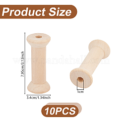 Wood Bobbins&nbsp;FIND-WH0110-857