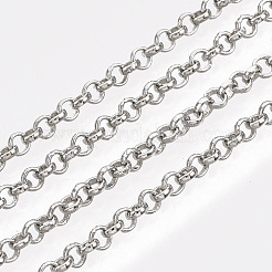 Soldered Brass Coated Iron Rolo Chains&nbsp;CH-S125-08A-P