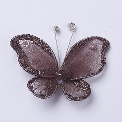 Polyester Butterfly Decoration&nbsp;LS-DIY-WH0018-03I