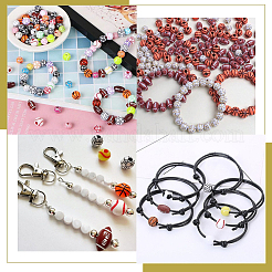 200Pcs 4 Styles Acrylic Beads&nbsp;OACR-SP0001-61