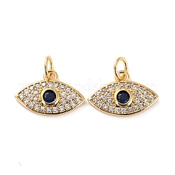 Brass Micro Pave Cubic Zirconia Pendants&nbsp;ZIRC-P092-013G-RS