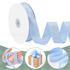 50 Yards Polyester Tartan Ribbons&nbsp;OCOR-WH0093-28B